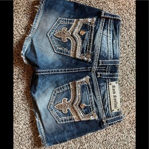 Sparkly Rock Revival jean shorts, size 26
